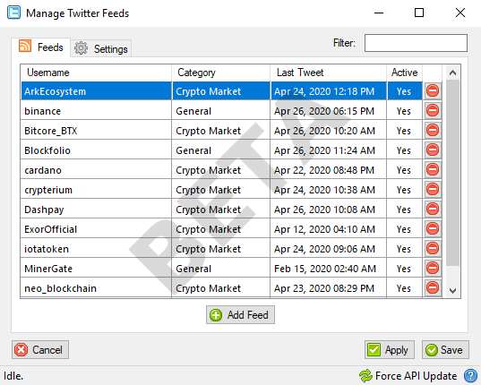 Twitter Feeds Plugin v0.9.7.2