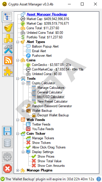 Crypto Asset Manager v0.3.4